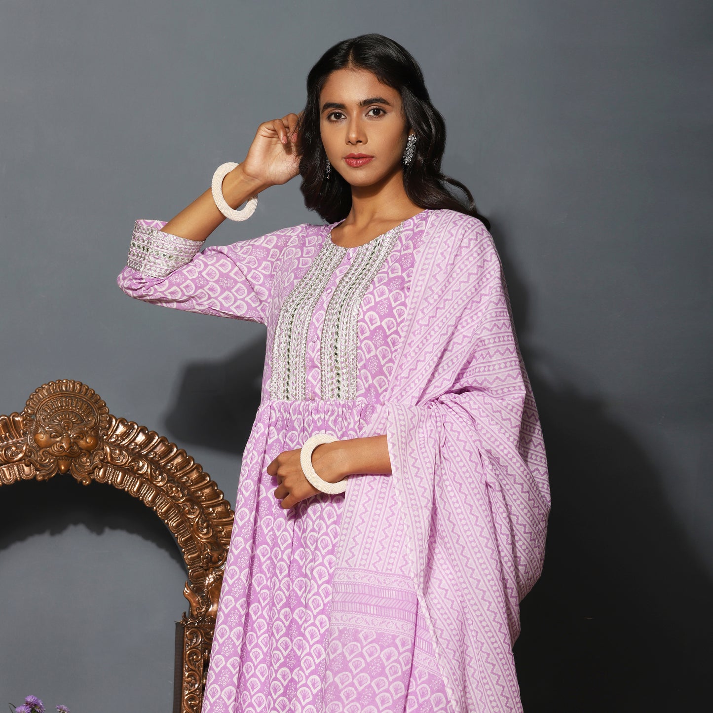 Hand Block Printed Pure Cotton Kurta Set